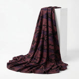 Dark Red Bold-Camo Rib Knit, Viscose-Poly — mockup: sweatshirt hoodie