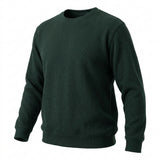 Dark Green Marl Rib Knit, Cotton-Poly — mockup: sweatshirt hoodie