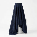 Dark Blue Marl Rib Knit, Polyester, 380 gsm — mockup: sweatshirt hoodie