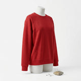 Red Marl French Terry, Cotton-Poly, 260 gsm — mockup: sweatshirt hoodie