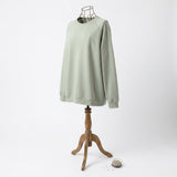 Polyester Stretch Fleece Fabric, 240 gsm, 160 cm — Green — mockup: sweatshirt hoodie