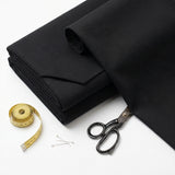 Cotton Polyester Stretch Jersey Knit Fabric, 316 gsm, 184 cm — Black — mockup: sweatshirt hoodie