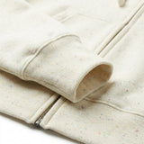 Cream Marl French Terry, Cotton — mockup: sweatshirt hoodie