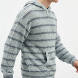 Green Bands Chunky Knit, Polyester — mockup: sweatshirt hoodie