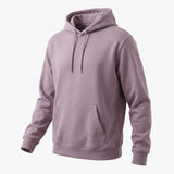 Brushed Cotton Polyester French Terry Fabric, 260 gsm, 157 cm — Purple — mockup: sweatshirt hoodie
