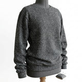 Dark Grey Marl Rib Knit, Polyester, 470 gsm — mockup: sweatshirt hoodie
