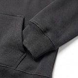 Polyester Stretch Rib Knit Fabric, 484 gsm, 142 cm — Grey — mockup: sweatshirt hoodie