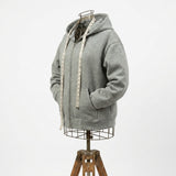 Grey Marl French Terry, Poly-Cotton, 280 gsm — mockup: sweatshirt hoodie