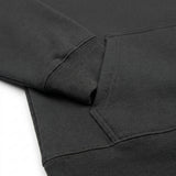 Cotton Polyester Stretch Rib Knit Fabric, 420 gsm, 150 cm — Grey — mockup: sweatshirt hoodie
