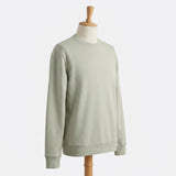 Brushed Cotton Polyester French Terry Fabric, 272 gsm, 187 cm — Green — mockup: sweatshirt hoodie