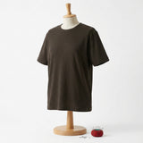 Cotton Stretch Rib Knit Fabric, 165 gsm, 125 cm — Brown — mockup: tshirt