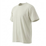 100% Cotton Jersey Knit Fabric, 140 gsm, 180 cm — Beige — mockup: tshirt