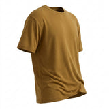 Viscose Stretch Jersey Knit Fabric, 240 gsm, 175 cm — Khaki — mockup: tshirt