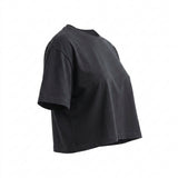 100% Cotton Jersey Knit Fabric, 210 gsm, 180 cm — Black, ref EF-275363 — mockup: tshirt