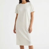 Polyester Stretch ITY Knit Fabric, 230 gsm, 160 cm — White — mockup: tshirt
