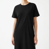 Cotton Polyester Piqué Knit Fabric, 120 gsm, 170 cm — Black — mockup: tshirt