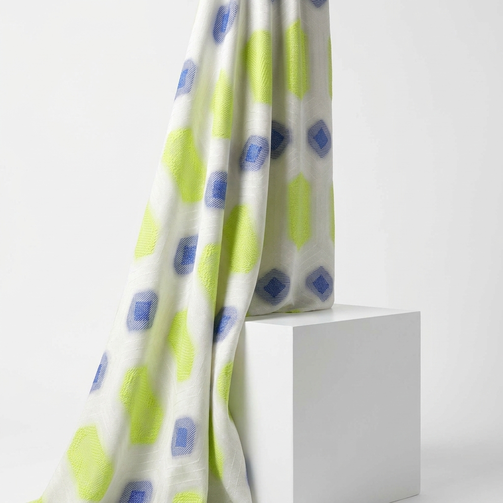 Jacquard Polyester Nylon Woven Fabric rendered