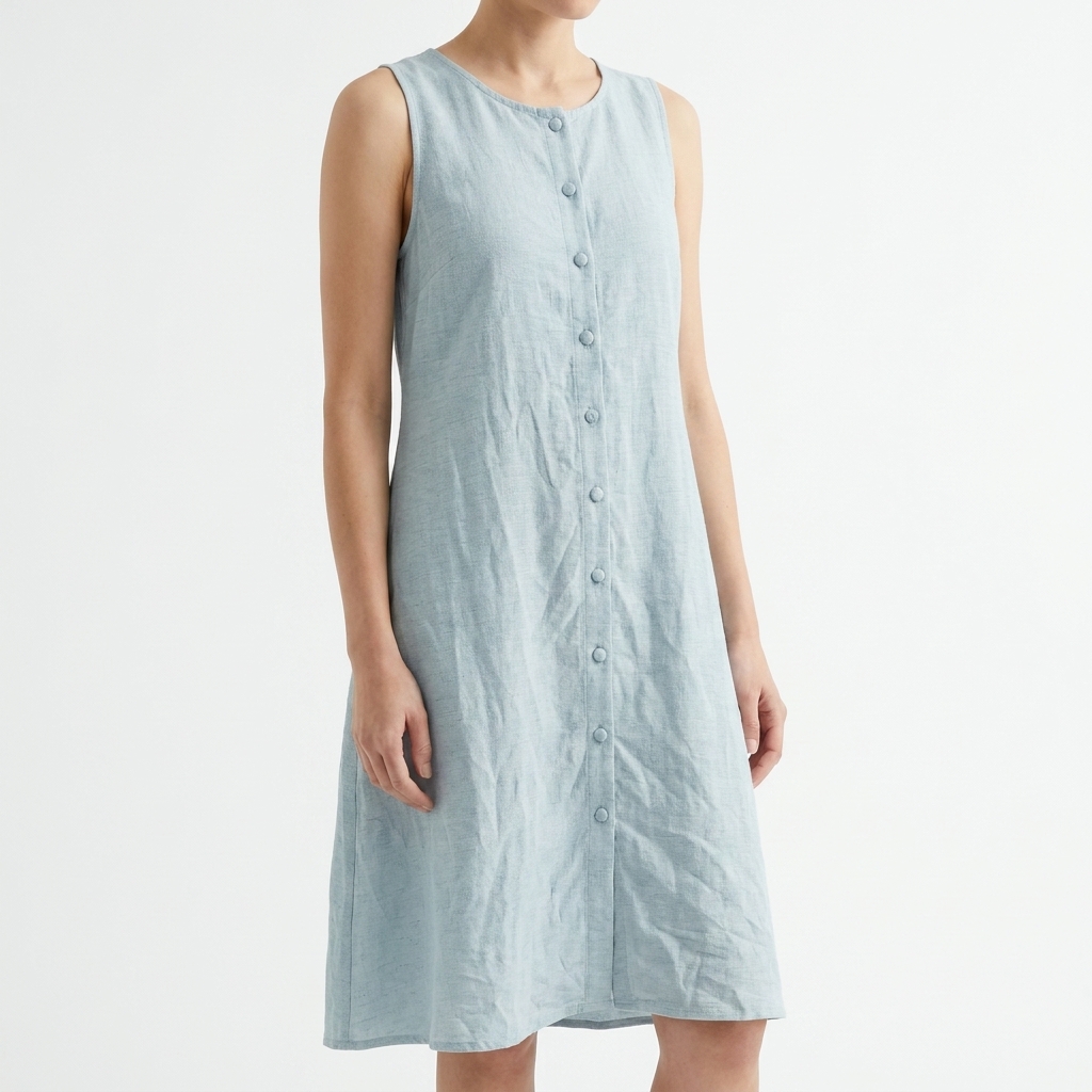 100% Polyester Linen-Look Fabric rendered