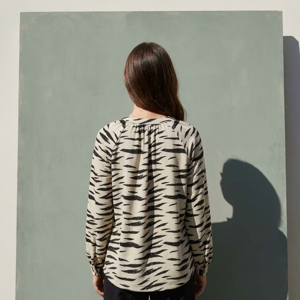 Animal Print French Terry Fabric rendered