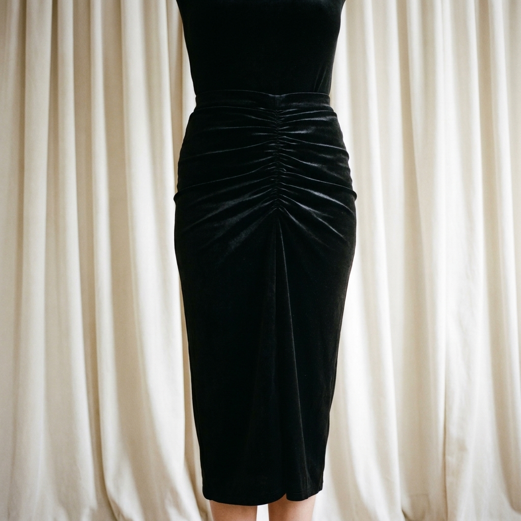 Brushed Polyester Velvet Fabric rendered