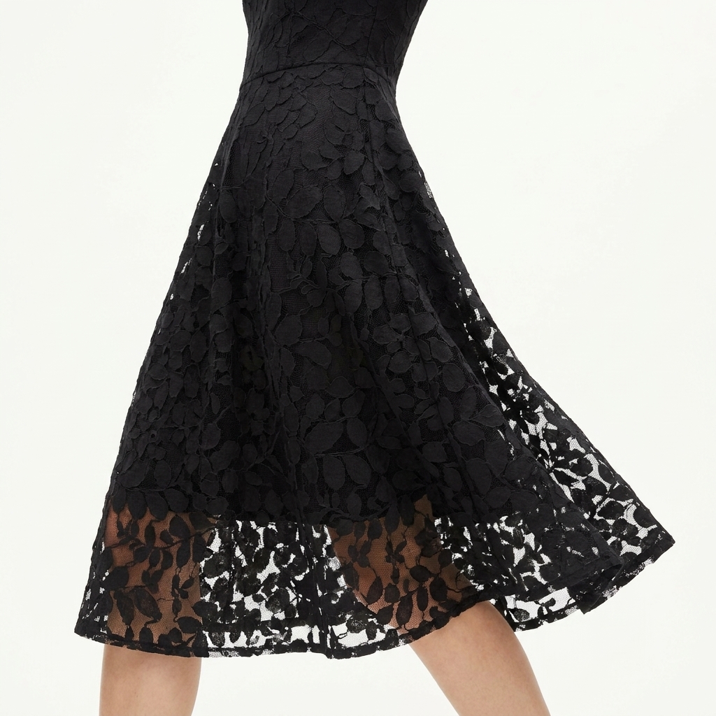 Cotton Nylon Lace Fabric rendered