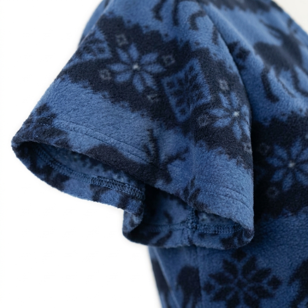 Printed 100% Polyester Fleece Fabric rendered