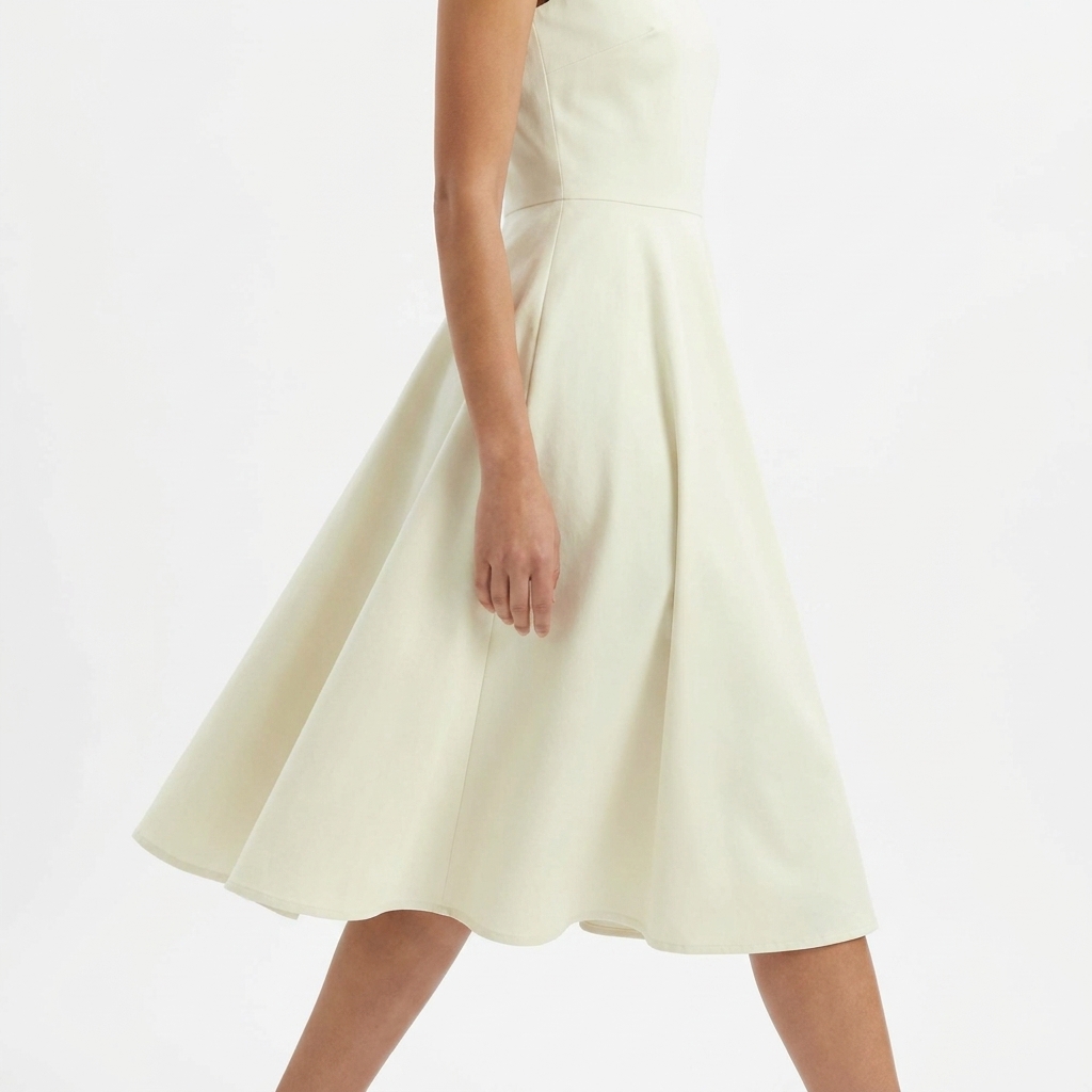 Cotton Viscose Stretch Sateen Fabric rendered