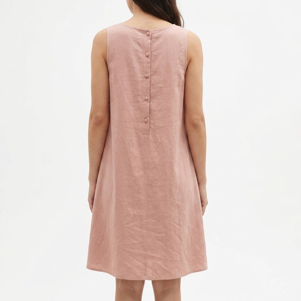 Polyester Stretch Linen-Look Fabric — Dresses
