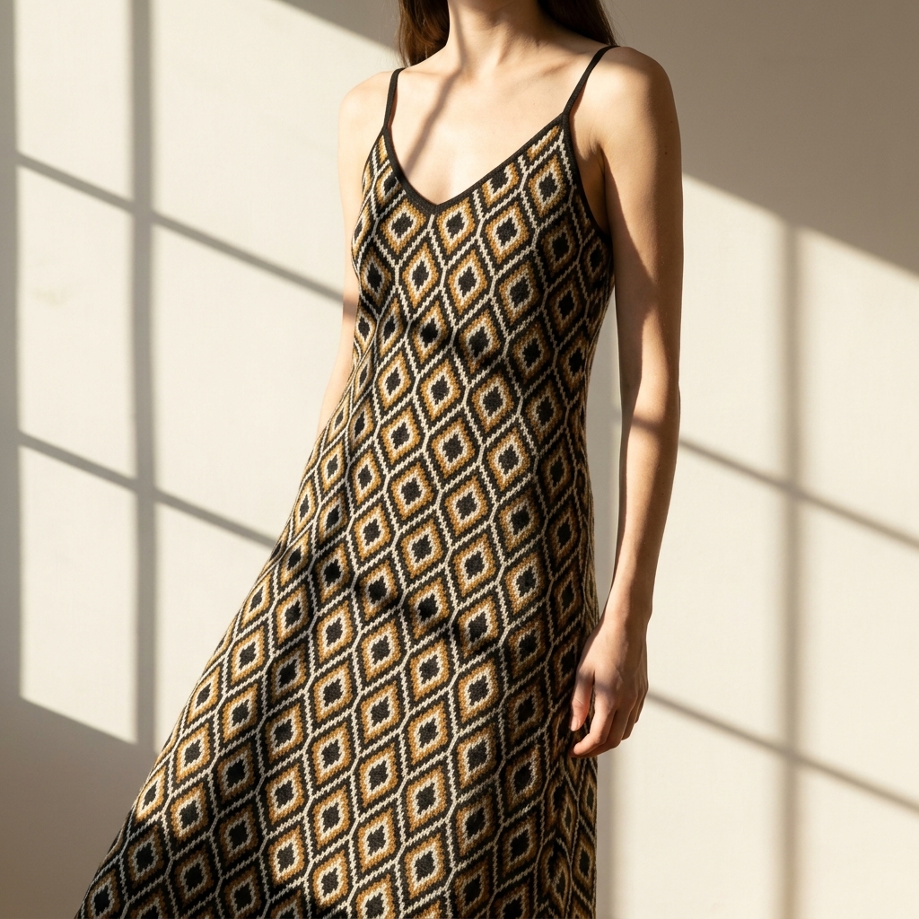 Jacquard Interlock Knit Fabric — Styled