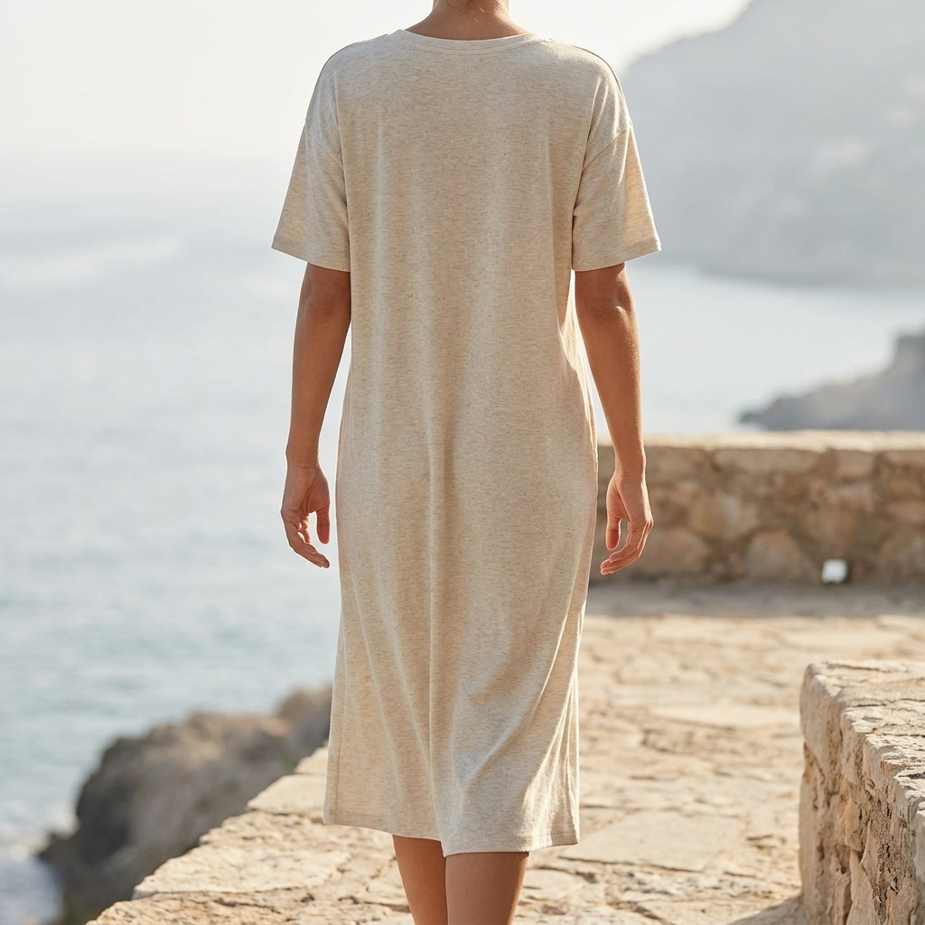 Heather Tencel Lyocell Linen Blend Stretch Rib Knit Fabric — Styled