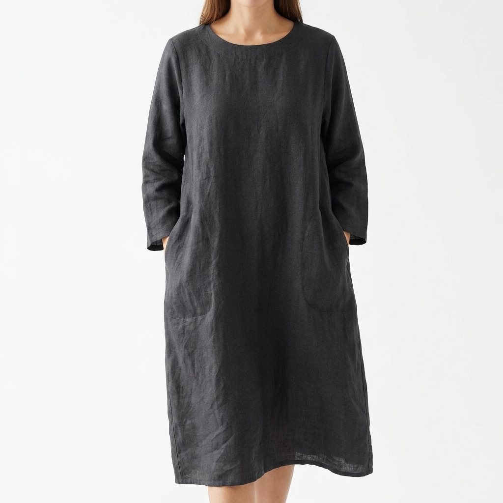 Polyester Stretch Linen-Look Fabric — Dresses