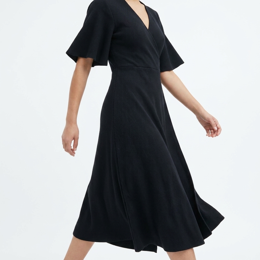 Polyester Stretch Rib Knit Fabric — Dresses