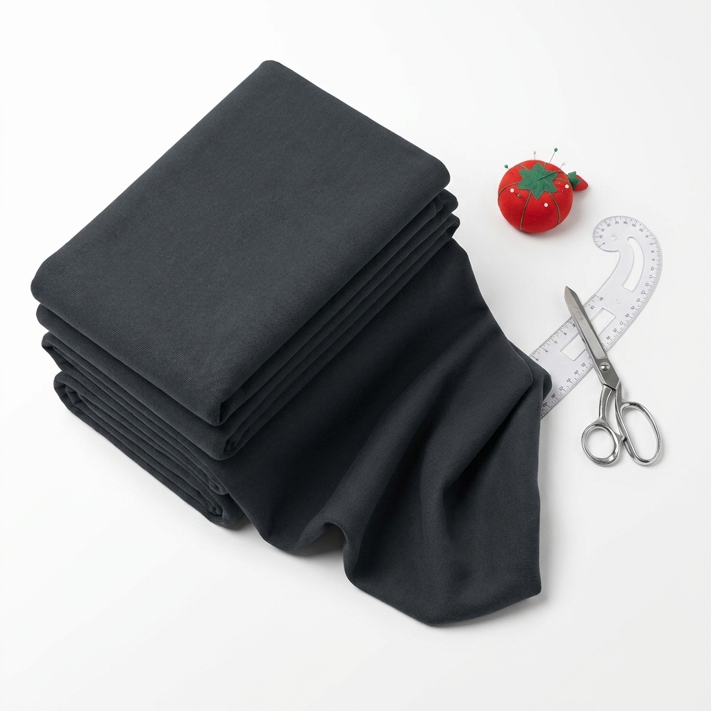Polyester Cotton Scuba Knit Fabric rendered