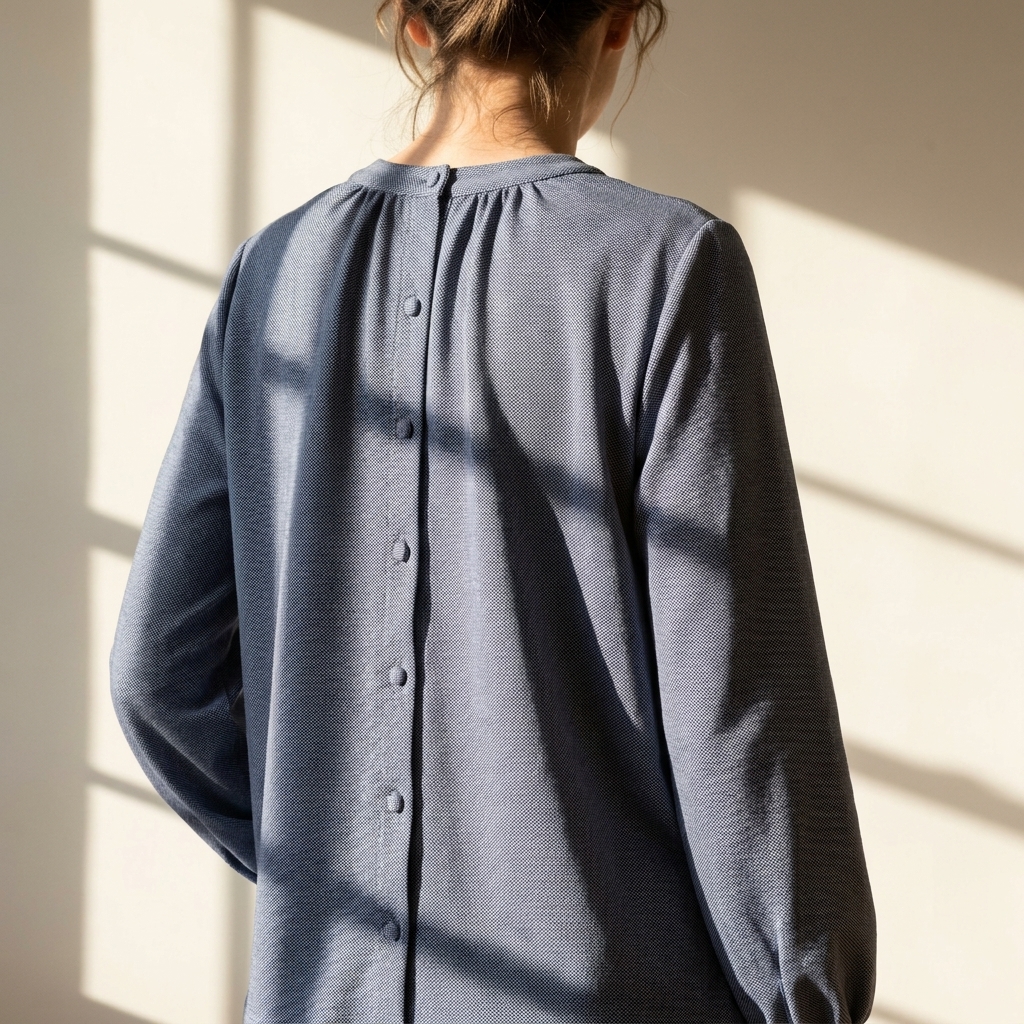Jacquard Polyester Cotton Piqué Knit Fabric rendered