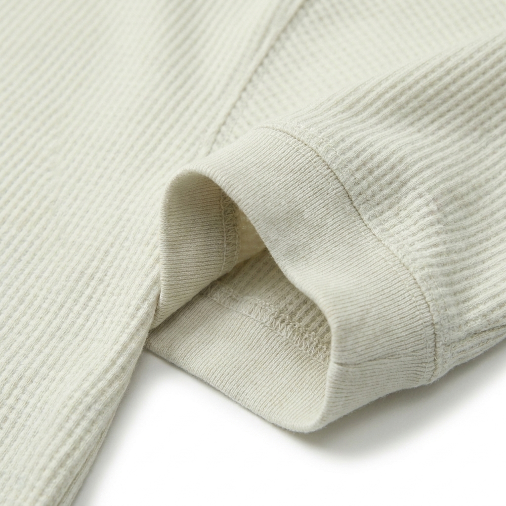 100% Cotton Waffle Knit Fabric rendered