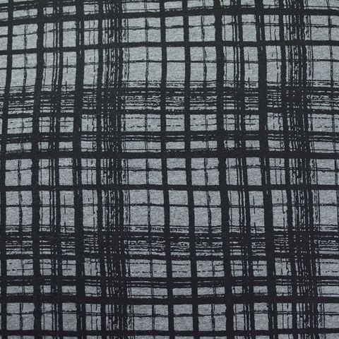 Bold Plaid Viscose Stretch Knit Fabric