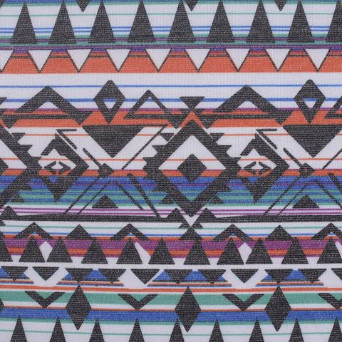 Printed Polyester Stretch Ponte Knit Fabric