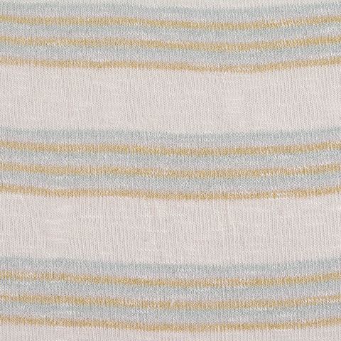 Fine Striped Viscose Metallic Stretch Chunky Knit Fabric