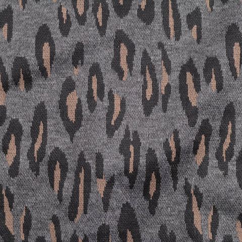 Bold Animal Print Polyester Stretch Knit Fabric