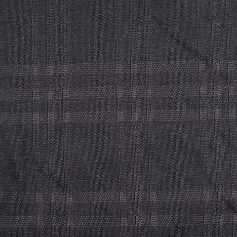 Dark Grey Check Jacquard, Polyester, 235 gsm
