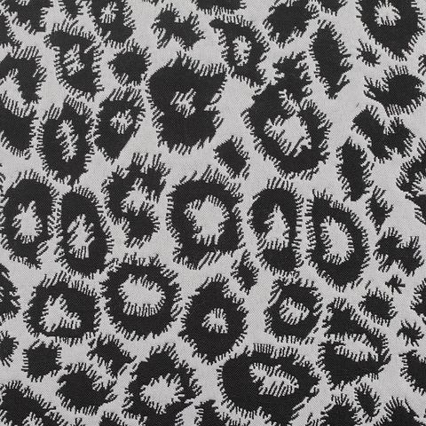 Black Leopard Jacquard, Polyester, 258 gsm