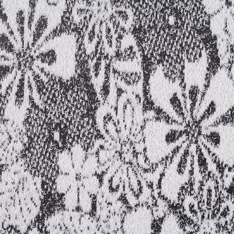 Floral Polyester Stretch Knit Fabric