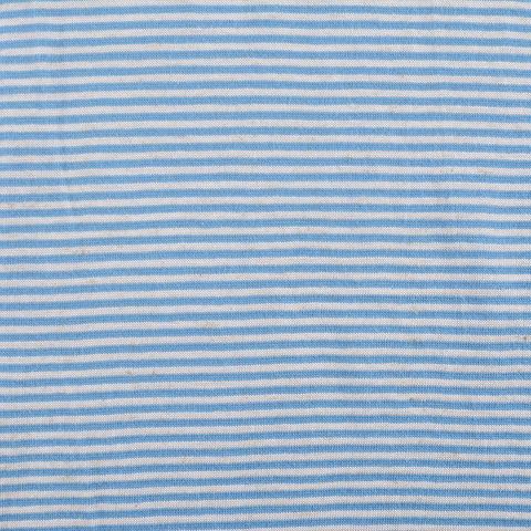 Fine Striped Cotton Viscose Knit Fabric