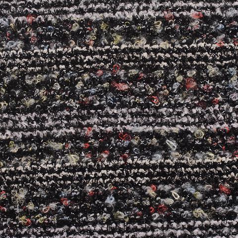 Striped Polyester Bouclé Fabric