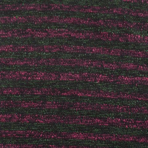 Striped 100% Polyester Chunky Knit Fabric