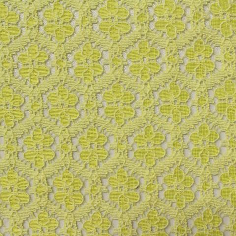 Lime Floral Lace, Cotton