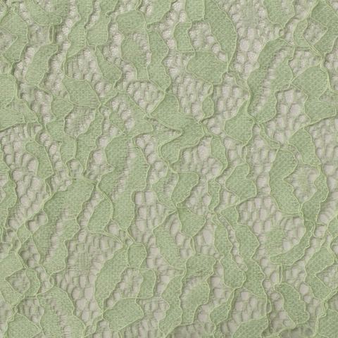 Light Green Abstract-Floral Lace, Nylon