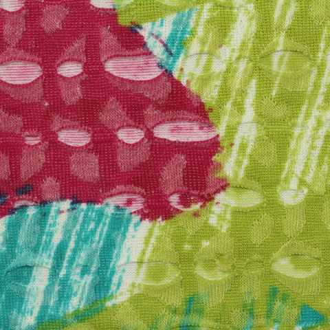 Fuchsia Abstract Jacquard, Polyester