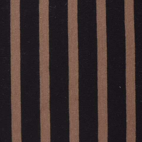 Black Vertical-Stripe Fleece, Cotton-Poly