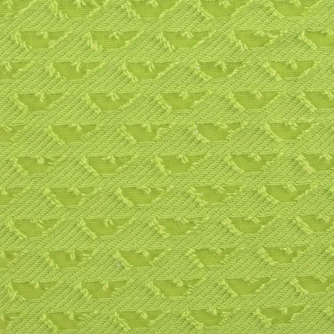 Lime Geometric French Terry, Polyester